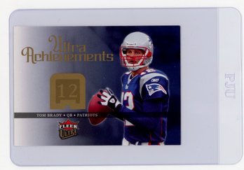 2006 Upper Deck Fleer Ultra Tom Brady Ultra Achievements Football Card