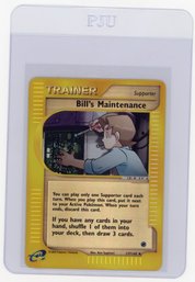2002 Pokemon E-Card Expedition Bill's Maintenance Pokemon Card