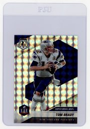 2021 Panini Mosaic Tom Brady Super Bowl MVPs Mosaic Prizm Refractor Football Card