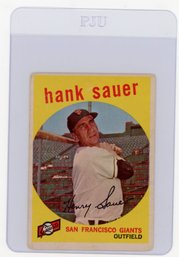 1959 Topps Hank Sauer Baseball Card