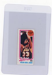 1980 Topps Kareem Abdul-jabbar Basketball Card