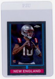 Drake Maye Rookie Card 2024 Topps Chrome 1974 Topps Football Card
