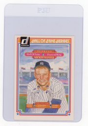 1983 Donruss Hall Of Fame Heroes Mickey Mantle Baseball Card