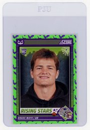 Drake Maye Rookie Card 2024 Panini Score-a-treat Bats Rising Stars Football Card