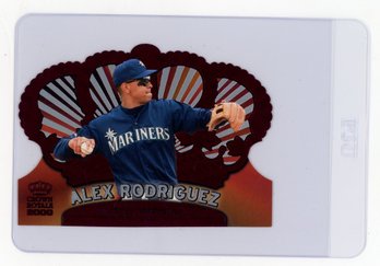 2000 Pacific Crown Royale Alex Rodriguez Die Cut Baseball Card