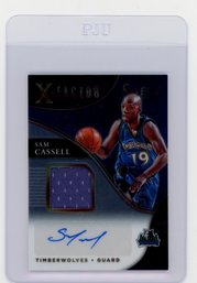 2020 Panini Select Sam Cassell X-factor Game Used Jersey Autograph Basketball Card #'d To 99