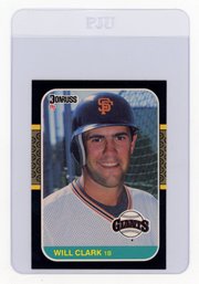 Will Clark Rookie Card 1987 Donruss Baseball Card