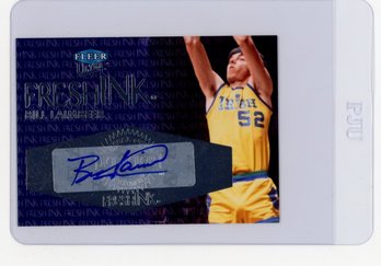 2012 Upper Deck Fleer Retro Bill Laimbeer Fleer Ultra Fresh Ink Autograph Basketball Card