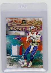 2022 Panini Donruss Mac Jones Jersey Kings Studio Series Jersey Patch Football Card #'d To 100