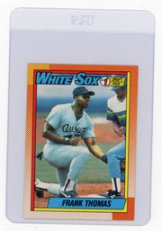 Frank Thomas Rookie Card 1990 Topps Baseball Card