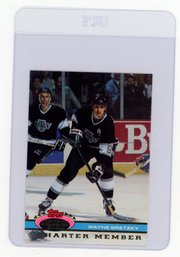 1991 Topps Stadium Club Wayne Gretzky Charter Member Hockey Card