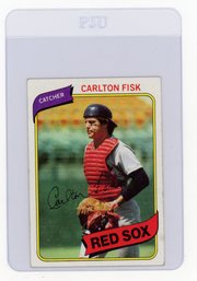 1980 Topps Carlton Fisk Baseball Card