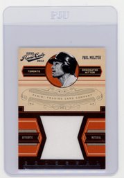 2012 Panini Prime Cuts Paul Molitor Colossal Game Used Jersey Baseball Card #'d To 49