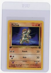 2000 Pokemon Team Rocket Machop 1st Edition Pokemon Card