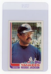 1982 Topps Reggie Jackson Baseball Card