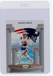 2025 Panini Certified Drake Maye Franchise Foundations Football Card