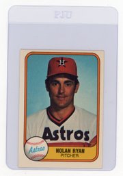 1981 Fleer Nolan Ryan Baseball Card
