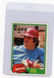 1981 Topps Pete Rose Baseball Card