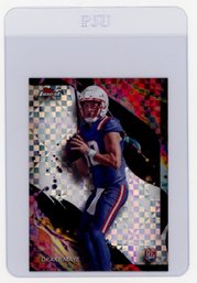 Drake Maye Rookie Card 2024 Topps Finest Uncommon Checkerboard Refractor Football Card