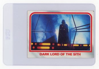 1980 Topps Star Wars The Empire Strikes Back Dark Lord Of The Sith Darth Vader Star Wars Card