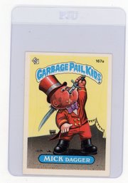 1986 Topps Garbage Pail Kids Mick Dagger Garbage Pail Kids Sticker