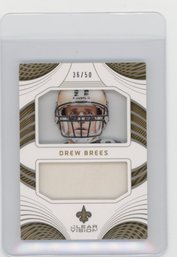 2016 Panini Clear Vision Drew Brees Game Used Jersey Football Card #'d To 50