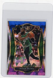 2020 Panini Select Jaylen Brown Premier Level Blue White & Purple Prizm Refractor Basketball Card