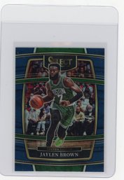 2021 Panini Select Jaylen Brown Silver Prizm Refractor Basketball Card