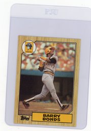 Barry Bonds Rookie Card 1987 Topps Baseball Card