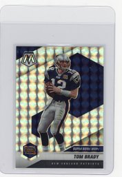 2021 Panini Mosaic Tom Brady Super Bowl MVPs Mosaic Prizm Refractor Football Card