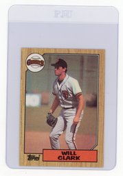 Will Clark Rookie Card 1987 Topps Baseball Card