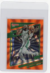 2021 Panini Donruss Jaylen Brown Orange Holo Laser Basketball Card
