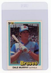 1981 Donruss Dale Murphy Baseball Card