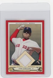 2005 Upper Deck Origins Curt Schilling Game Used Jersey Baseball Card