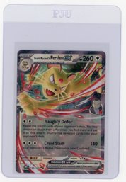 2025 Pokemon Scarlet & Violet Destined Rivals Team Rocket's Persian Ex Holo Pokemon Card