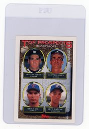 Chipper Jones Rookie Card 1993 Topps Baseball Card