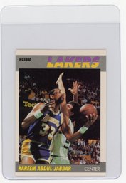1987 Fleer Kareem Abdul-jabbar Basketball Card