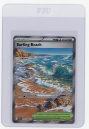 2026 Pokemon Mega Evolution Chaos Rising Surfing Beach Holo Full Art Secret Rare Pokemon Card
