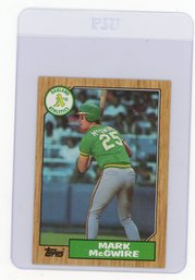 Mark McGwire Rookie Card 1987 Topps Baseball Card