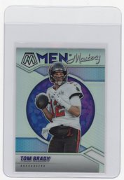 2021 Panini Mosaic Tom Brady Men Of Mastery Silver Prizm Refractor Football Card
