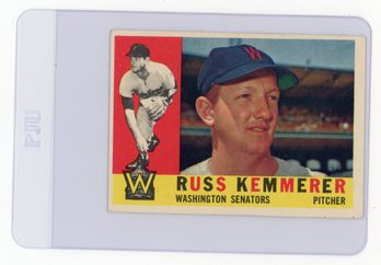 1960 Topps Russ Kemmerer Baseball Card