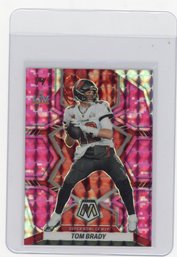 2022 Panini Mosaic Tom Brady Camo Pink Prizm Refractor Football Card