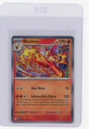 2025 Pokemon Scarlet & Violet Destined Rivals Blaziken Holo Pokemon Card