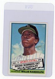 1976 Topps Traded Willie Randolph Baseball Card