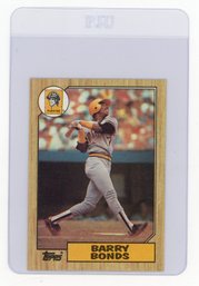 Barry Bonds Rookie Card 1987 Topps Baseball Card