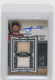 2020 Topps Sterling Jeff Bagwell Sterling Swings Game Used Bat & Jersey Baseball Card #'d To 25