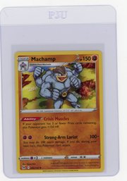 2022 Pokemon Sword & Shield Lost Origin Machamp Holo Pokemon Card