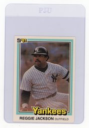 1981 Donruss Reggie Jackson Baseball Card