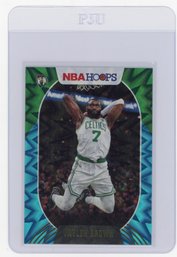 2020 Panini NBA Hoops Jaylen Brown Teal Explosion Basketball Card