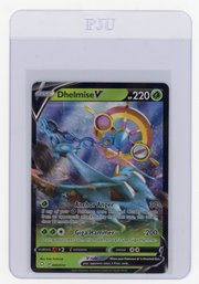 2021 Pokemon Sword & Shield Shining Fates Dhelmise V Holo Pokemon Card